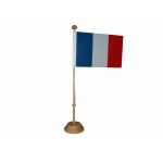 Drapeau France 10x15 sur socle