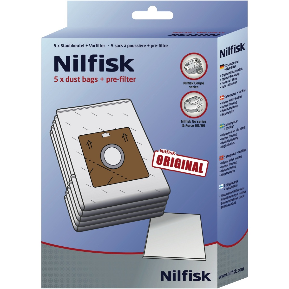 Filtro Di Ricambio MisterVac Per Aspirapolvere Nilfisk Coupe Neo Xtra, Special, Parquet - Filtro Aria Di Scarico