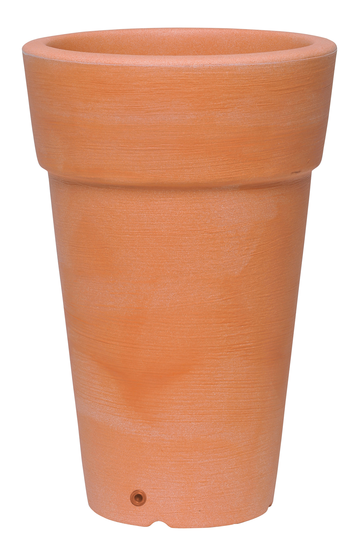 Pot rond haut plastique coloris terre cuite - Poterie/Pots de