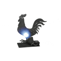 Déco éclairage solaire - coq
