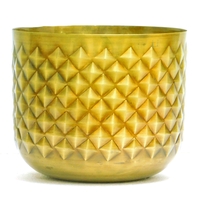 Cache pot en acier inoxydable design Ananas