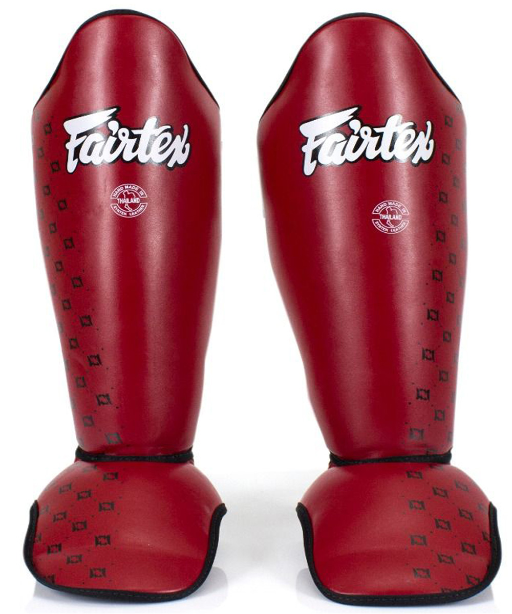 Protège tibias Fairtex Rouge