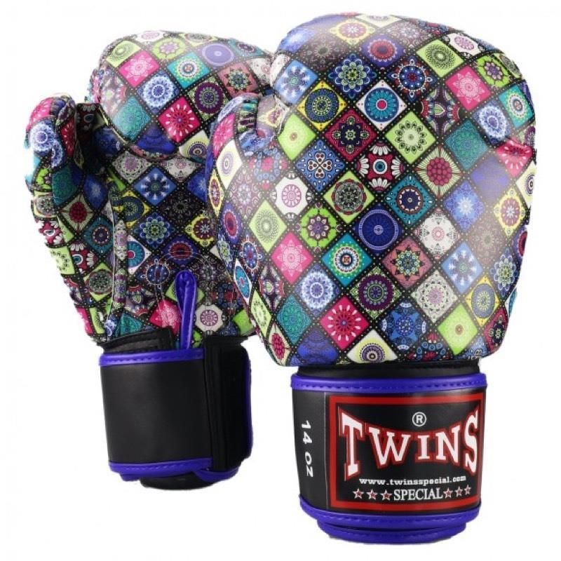 Gants De Boxe Twins En Cuir Authentique - Noir - Neufs (Boxe Anglaise/thaï)
