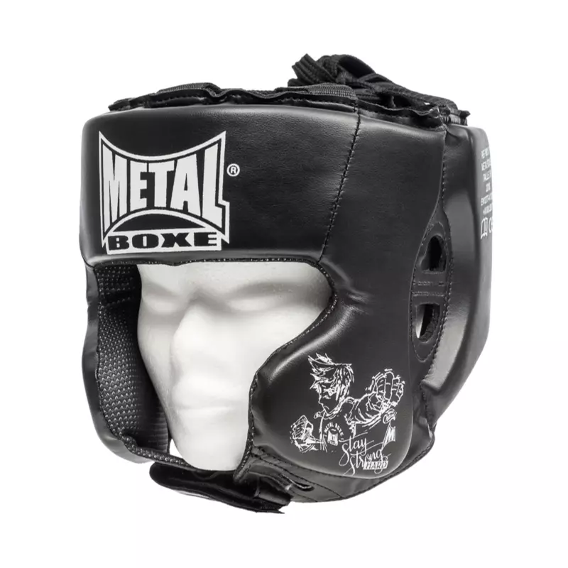 casque-metal-boxe-enfant-noir