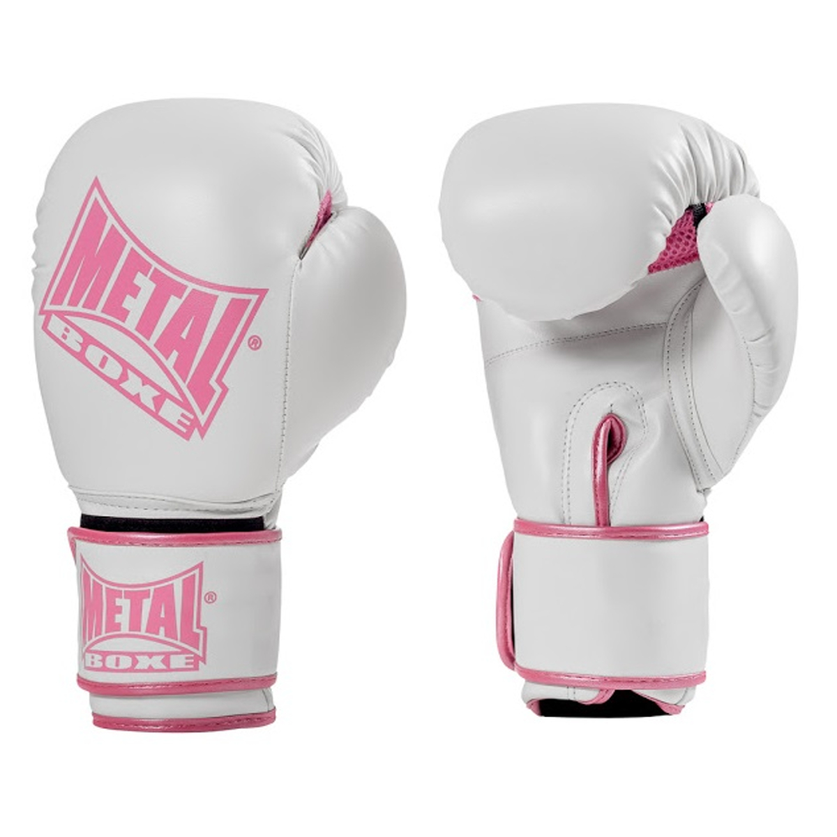 METAL BOXE Guanti Da Boxe Per Allenamento 8 Oz – Starter Nero/Grigio Con Chiusura Velcro