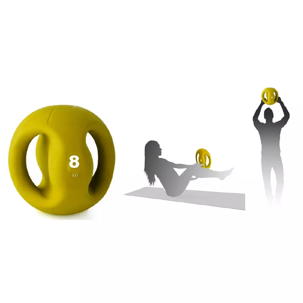 Medecine ball avec poignées 8 kg