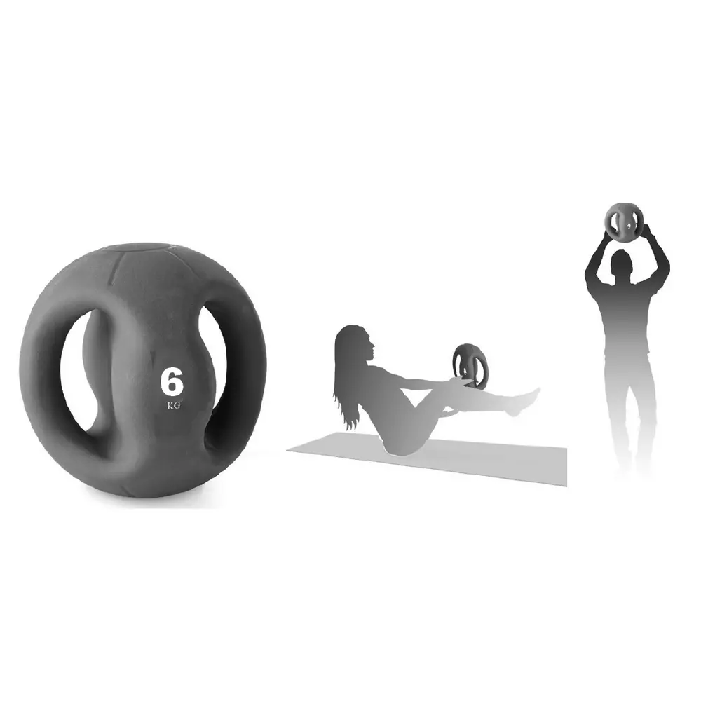 Medecine ball avec poignées 6 kilos