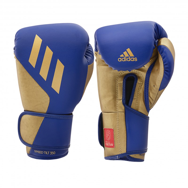 Gants de boxe Adidas Pro training Bleu - Or