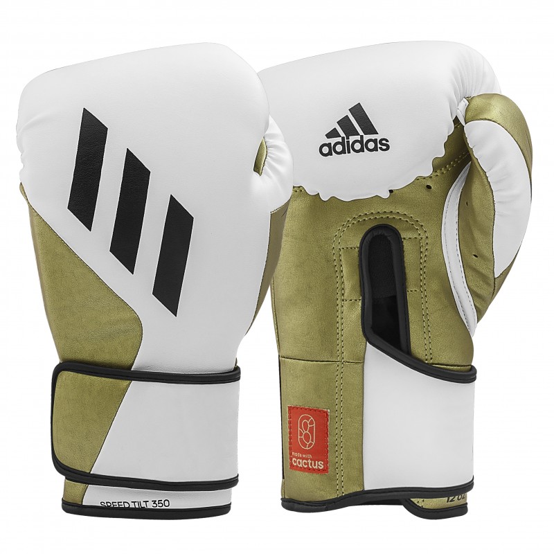 Gants de boxe Adidas Tilt 350 Pro training Blanc et Or