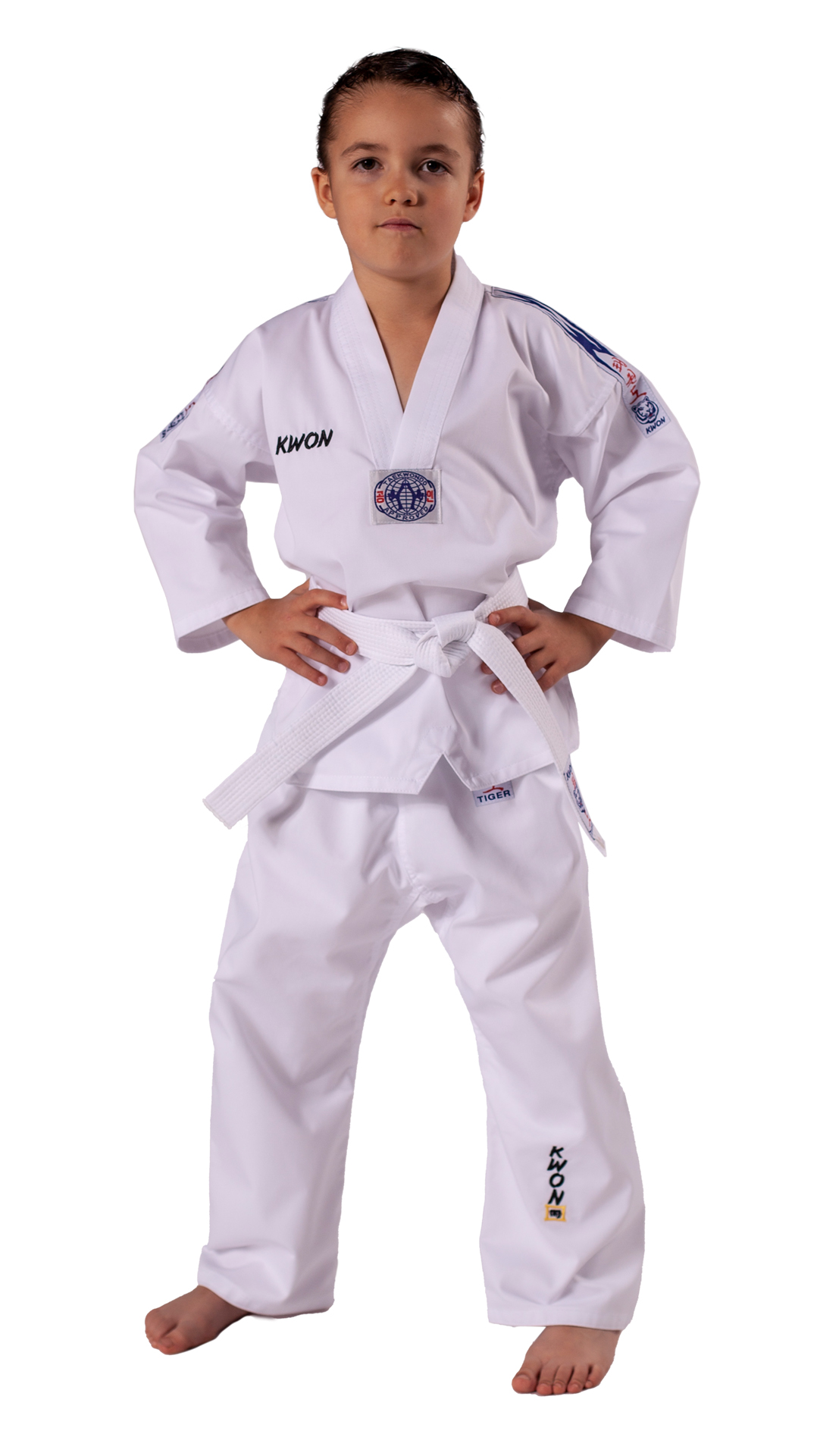 Dobok Taekwondo Tiger Blue