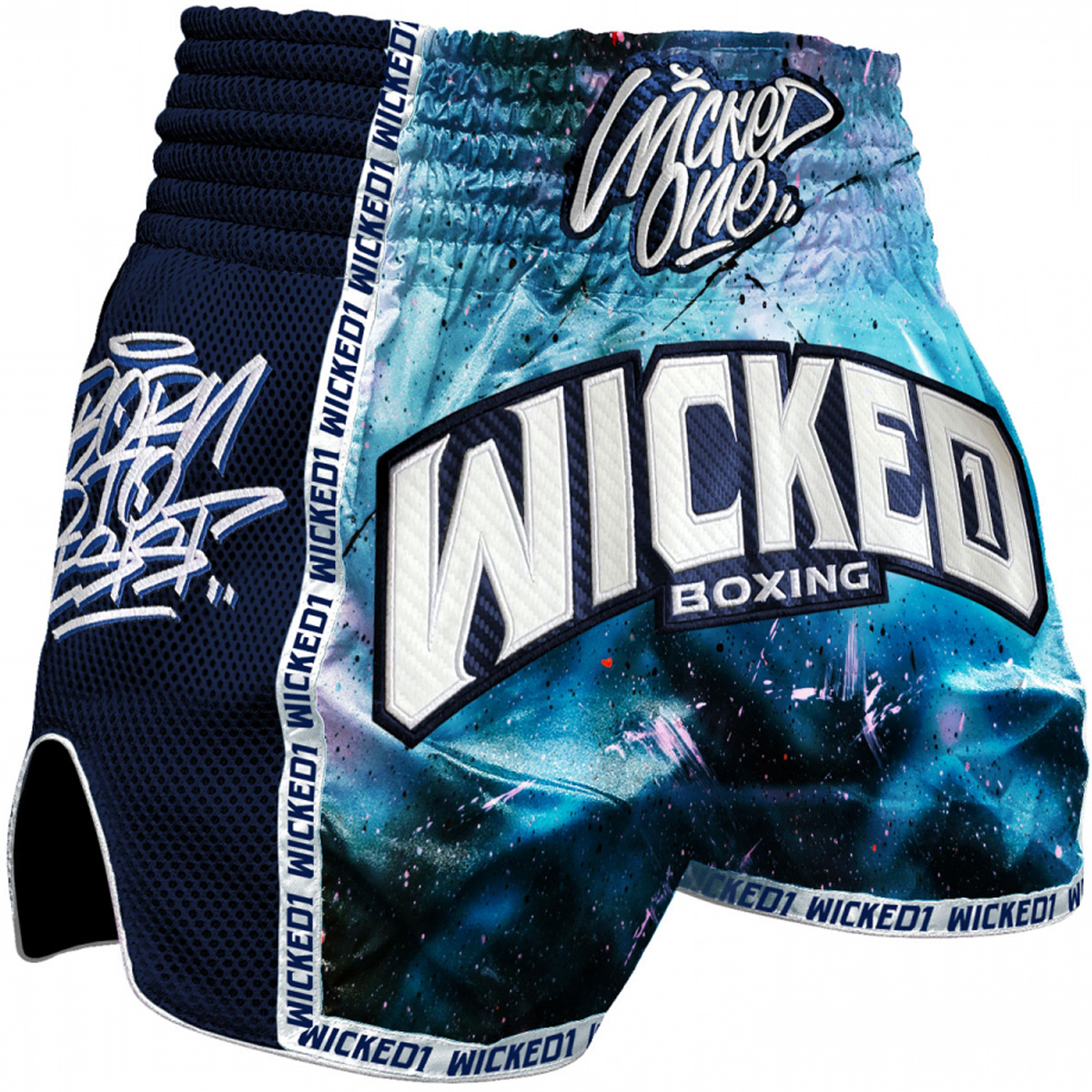 Short Wicked One Blue print