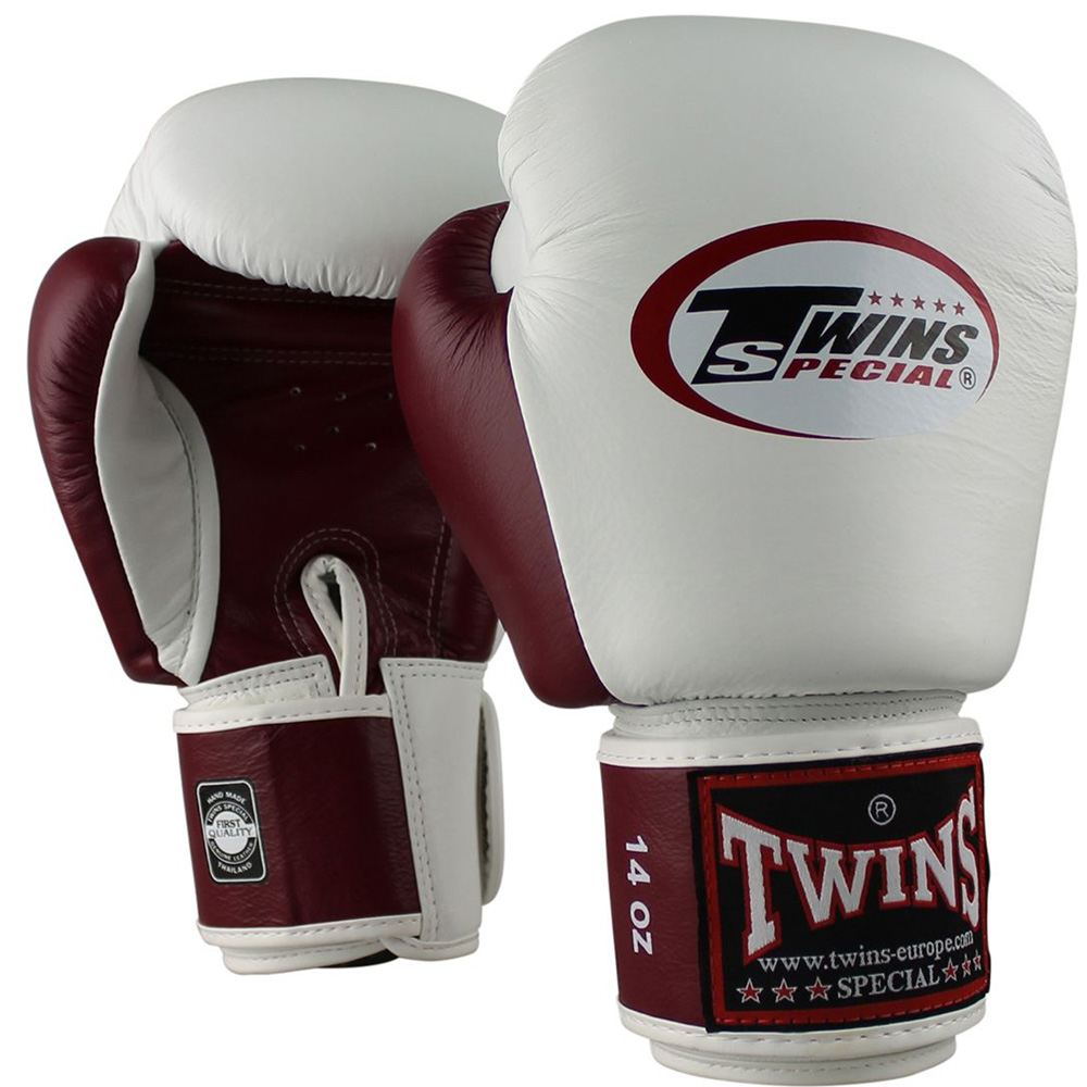 Gants de boxe Twins Blanc et Rouge