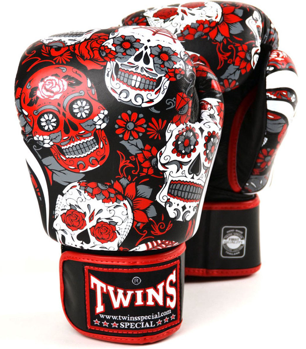 Gants de boxe Twins skull Rouge