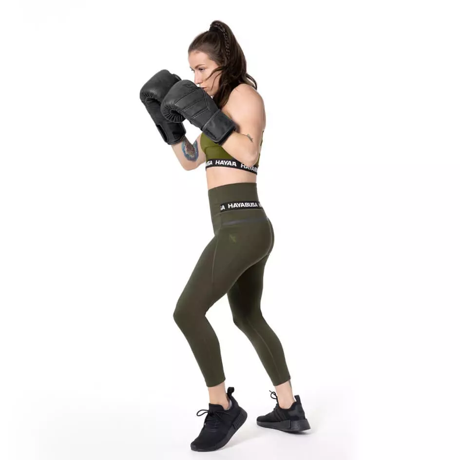 legging-boxe-femme-hayabusa-olive-5