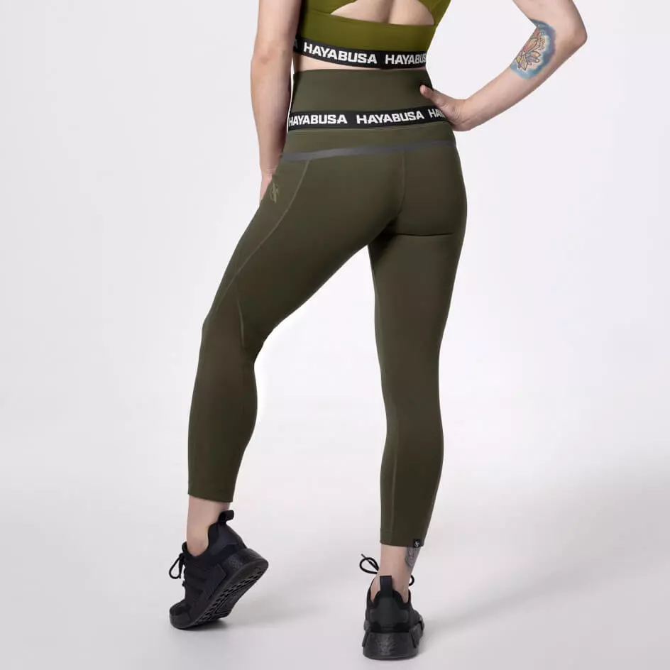 legging-boxe-femme-hayabusa-olive