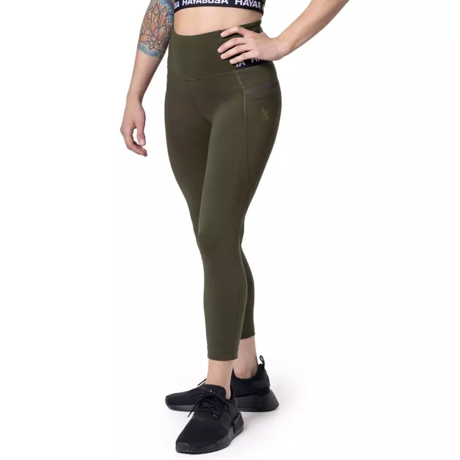 Legging Hayabusa 3/4 taille haute - Olive