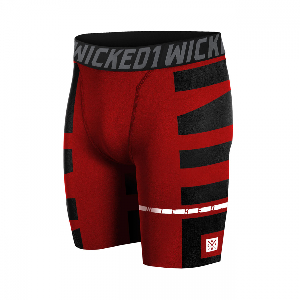Short de compression Wicked One Klaz Rouge