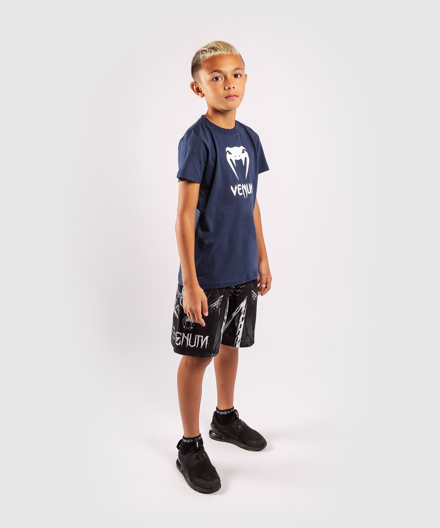 t-shirt-venum-classique-bleu-marine-enfant