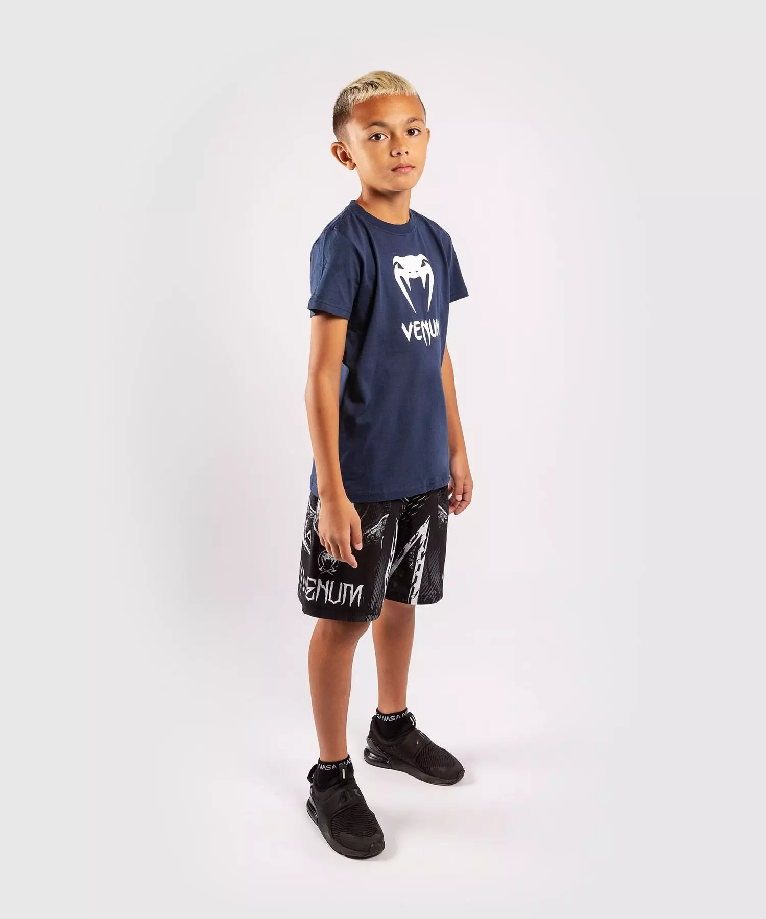 t-shirt-venum-classique-bleu-marine-enfant