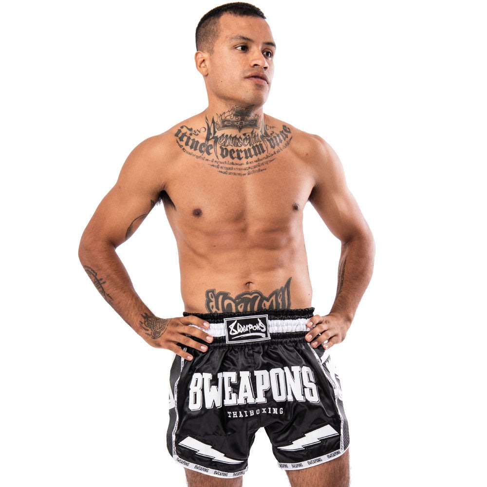 Short de Muay Thai Venum S47 Noir-Orange