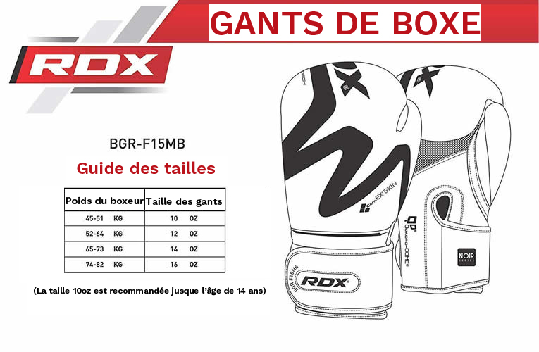 Gants de boxe RDX F15 lecoinduring