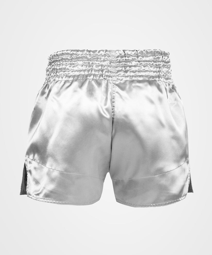 short-de-boxe-thai-venum-classic-argent-noir