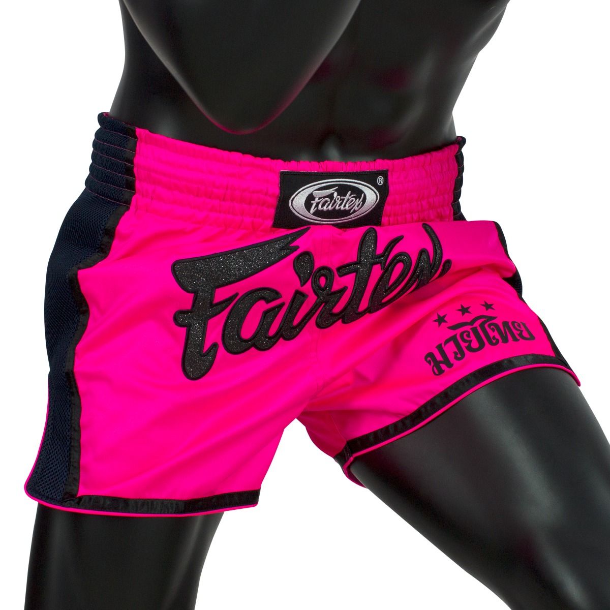 short-boxe-thai-fairtex-rose-noir