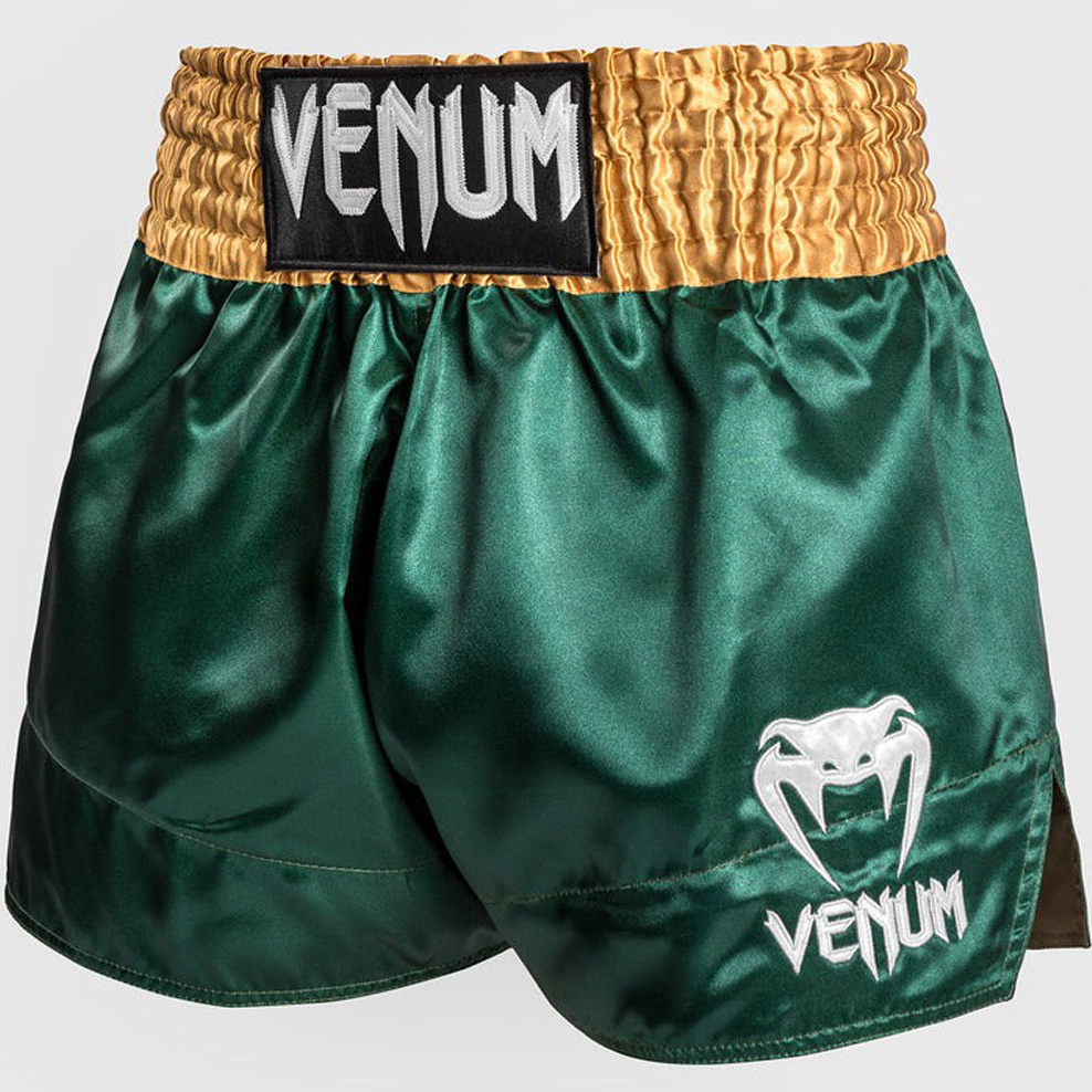 Short de boxe Thaï Venum Classic Vert - Or