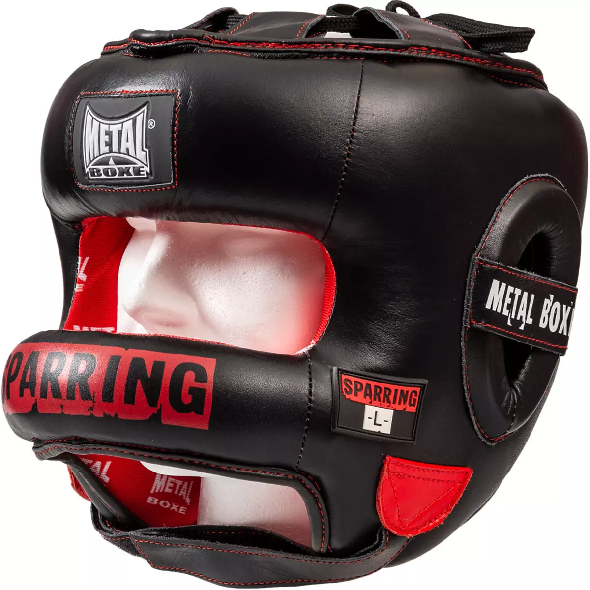 Casque de sparring Métal boxe en cuir
