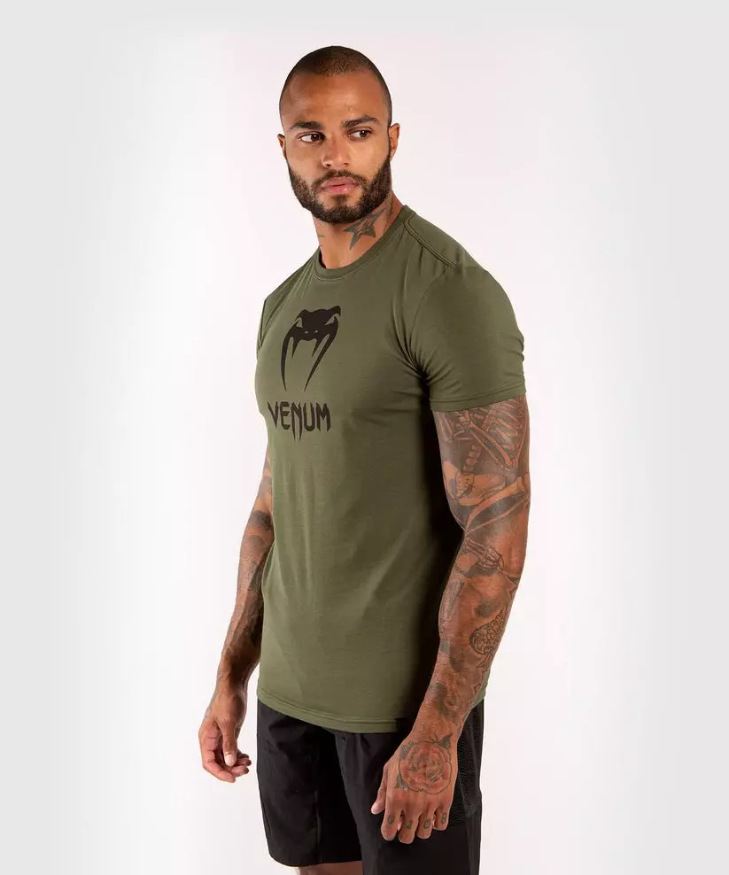 t-shirt-classic-venum-kaki-noir