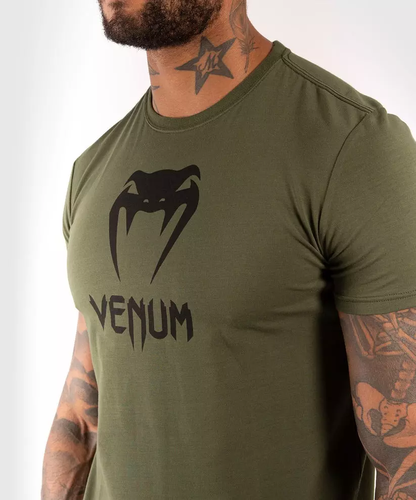 t-shirt-classic-venum-coton-kaki-noir