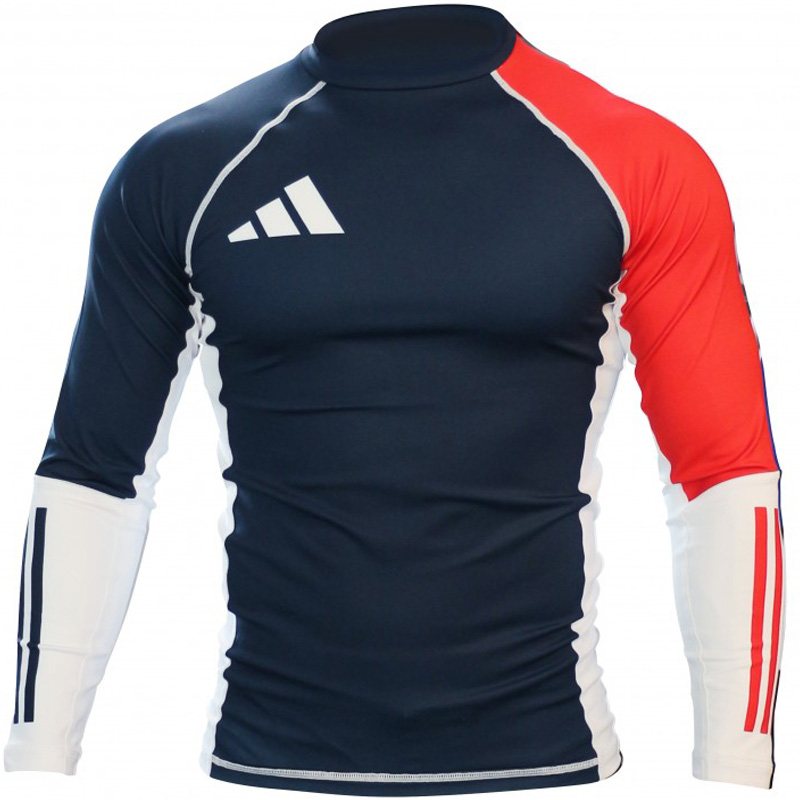 Rashguard Adidas Manches Longues Bleu-Blanc-Rouge