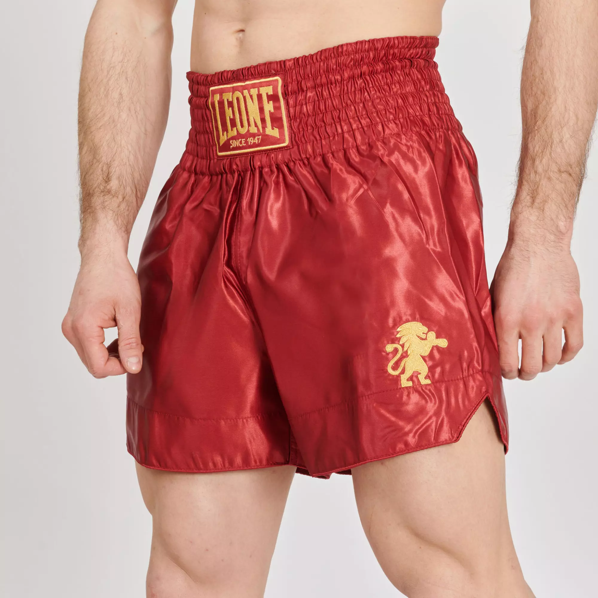 short-de-boxe-thai-leone-classic-rouge