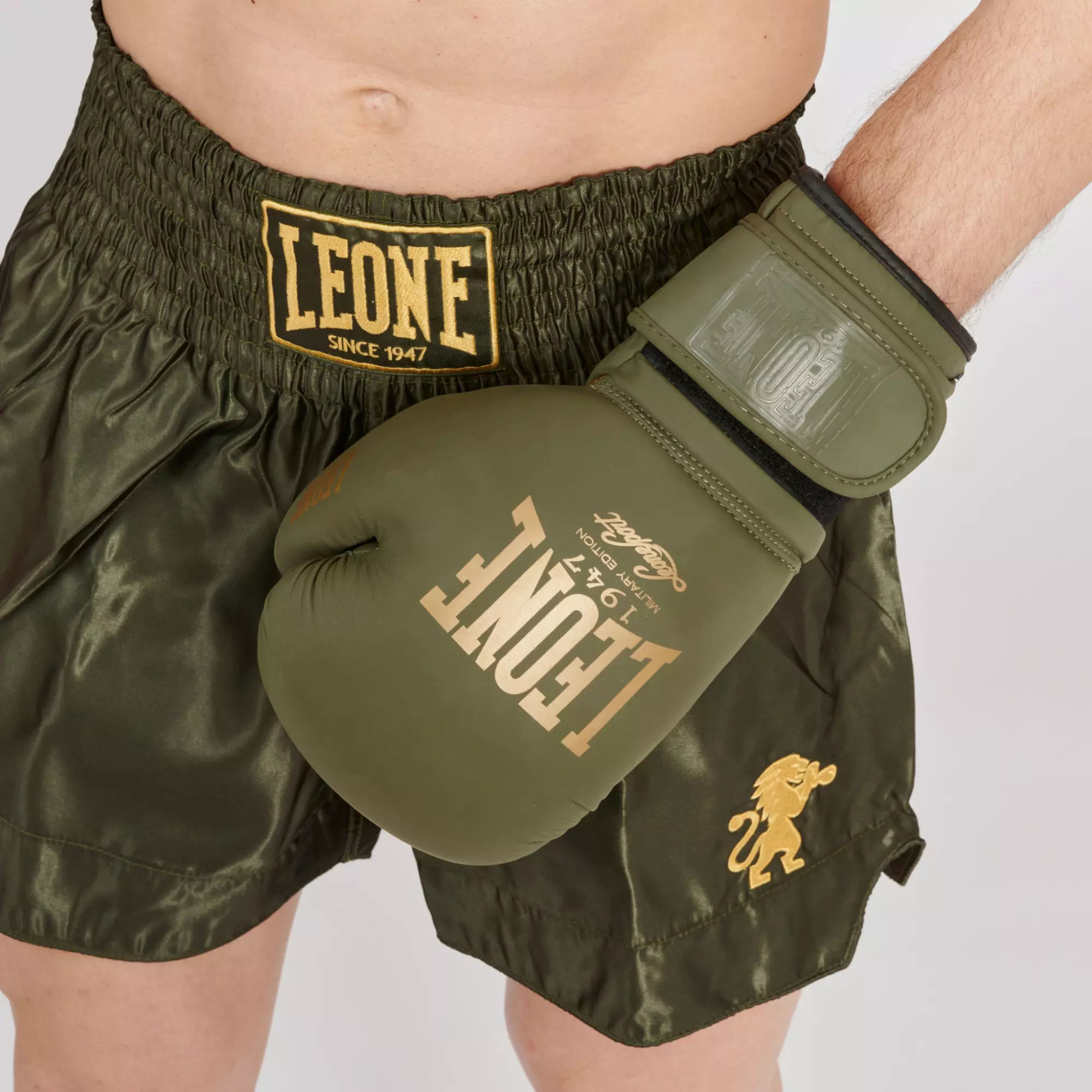 short-kickboxing-leone-classic-kaki