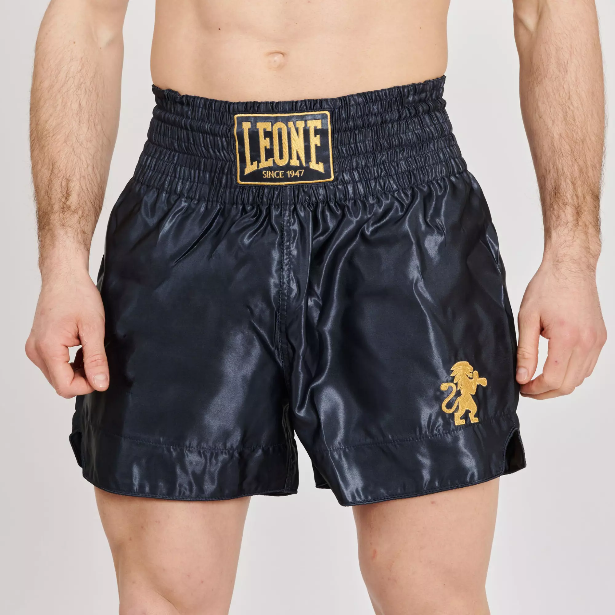 short-de-kickboxing-leone-classic-bleu