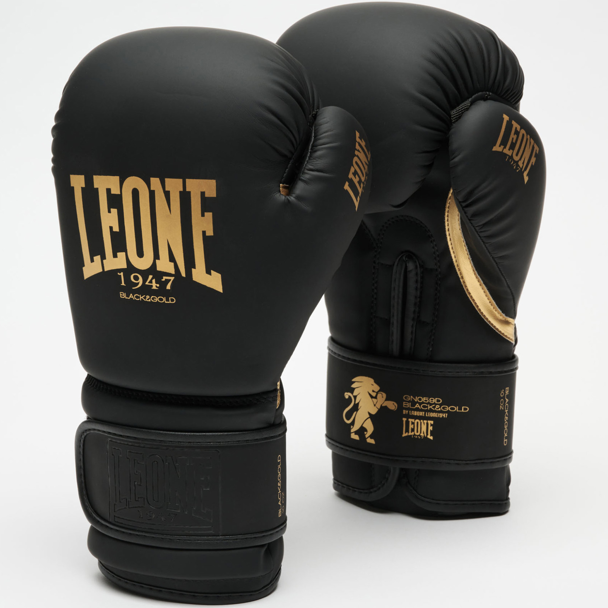 Gants de boxe Leone Noir et Gold édition