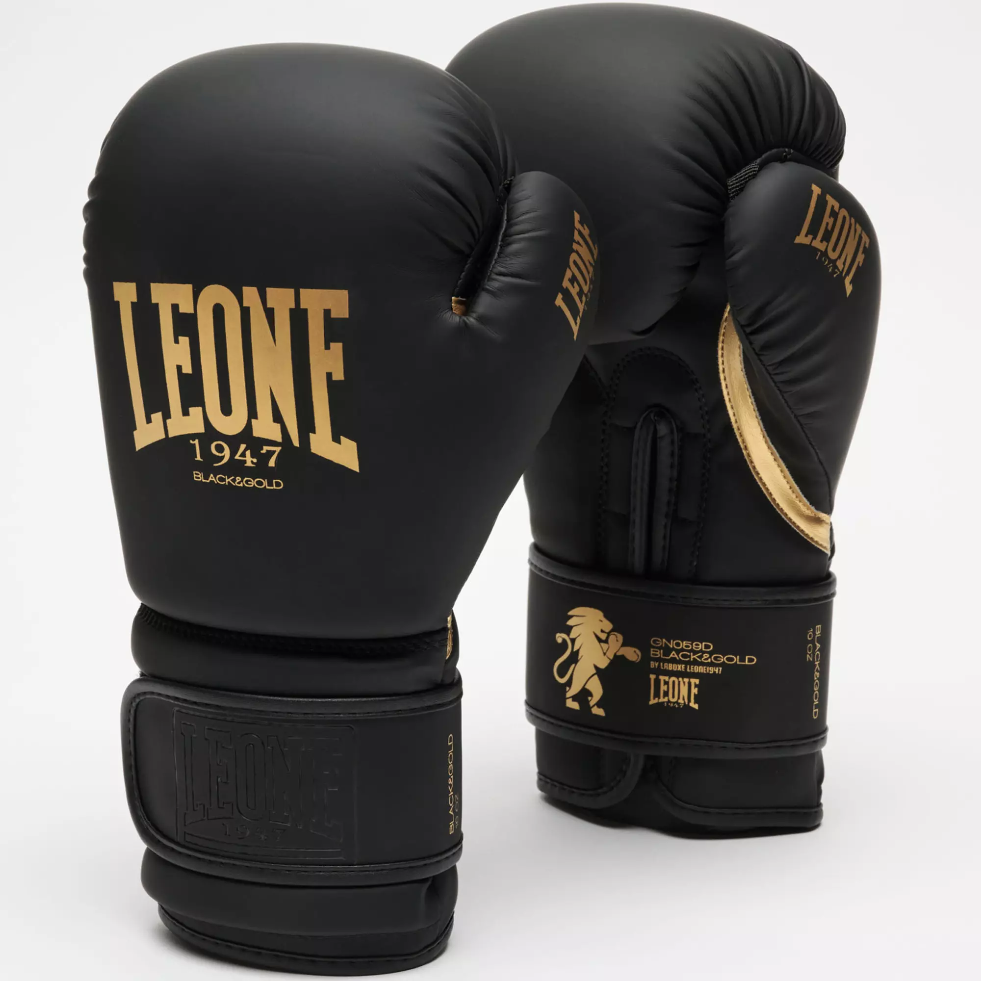 Gants de boxe Leone Noir et Gold édition