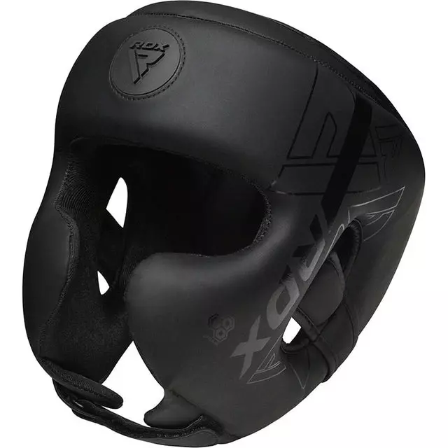 Casque de boxe RDX F6 Kara Noir Mat