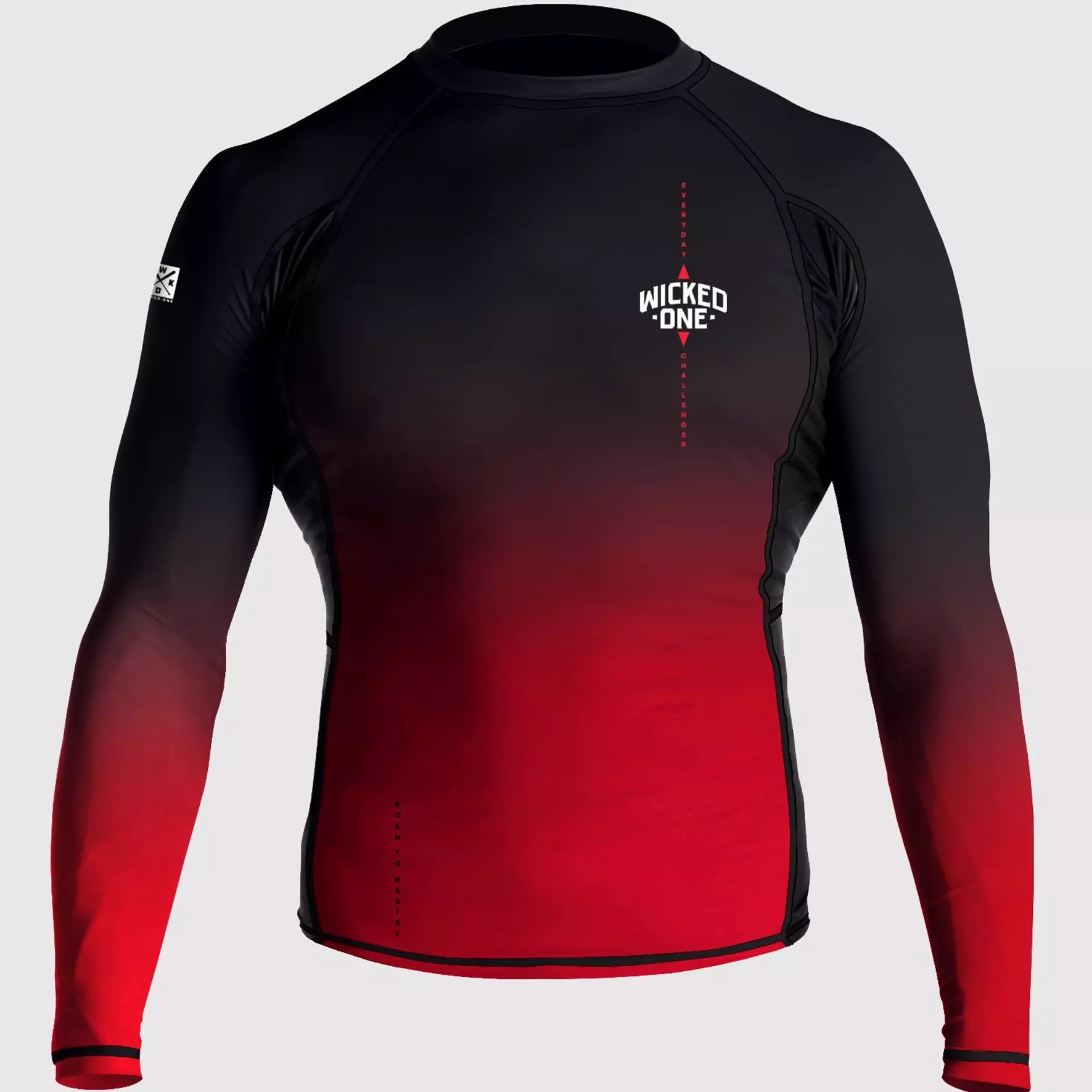 Rashguard Wicked One Ghost Noir et Rouge