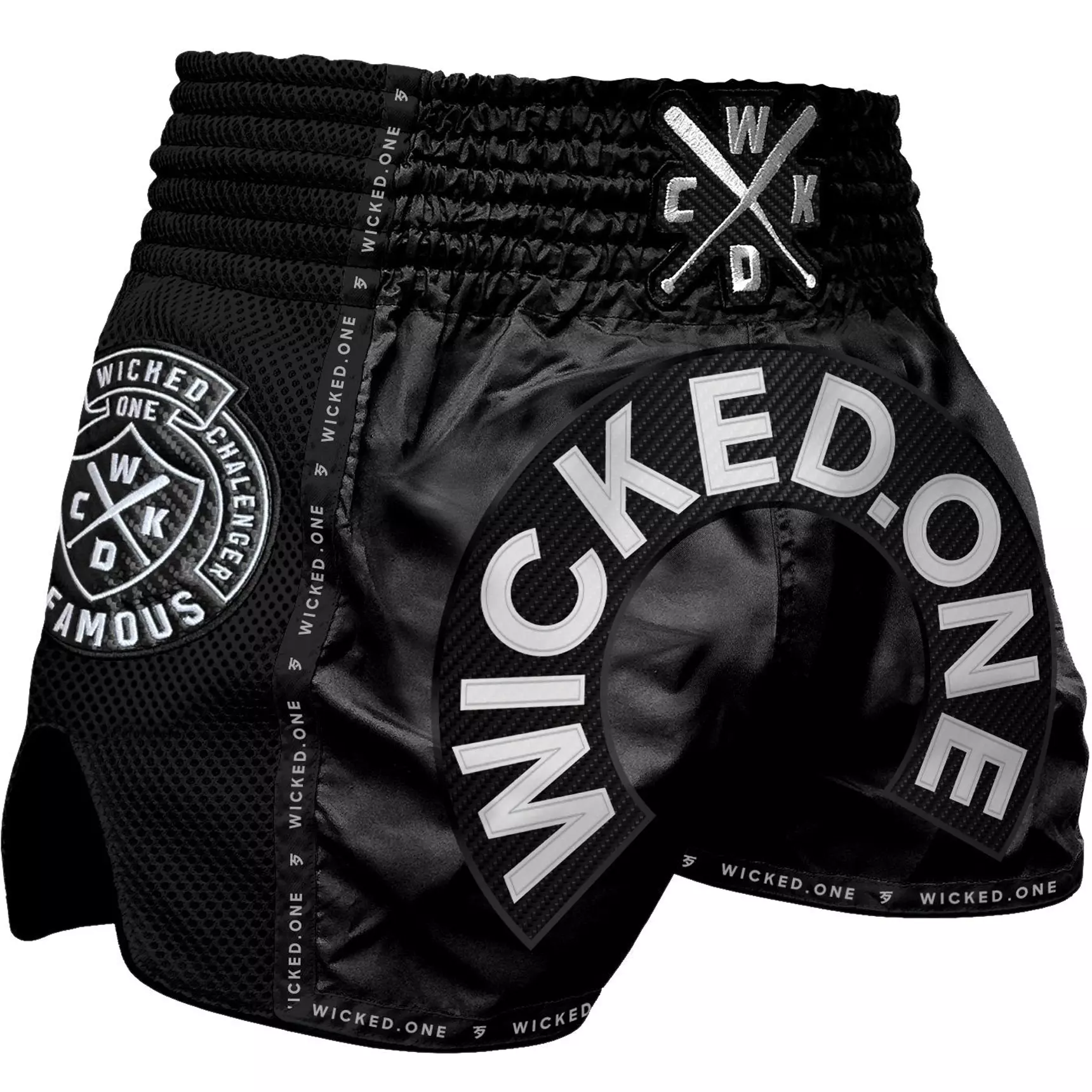 Short de boxe Thaï Wicked One Herd Noir