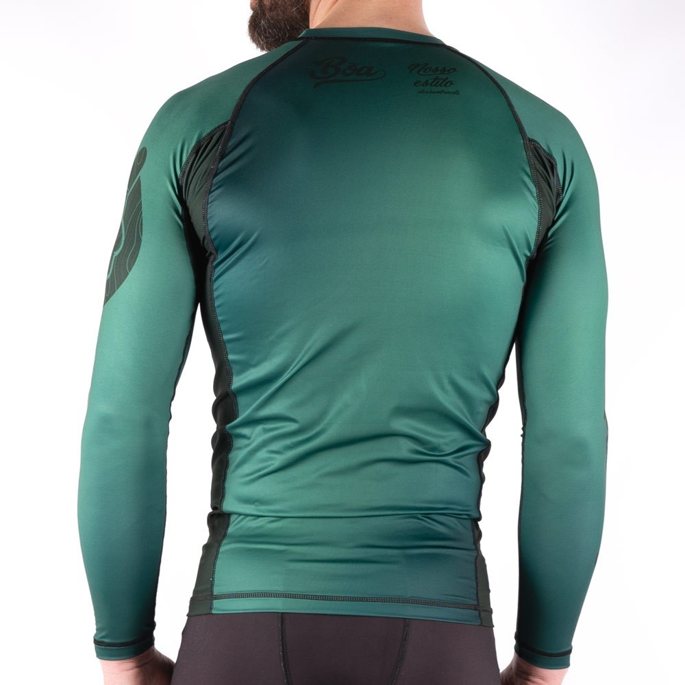 t-shirt-grappling-boa-manche-longue-no-gi-deslumbrante-vert