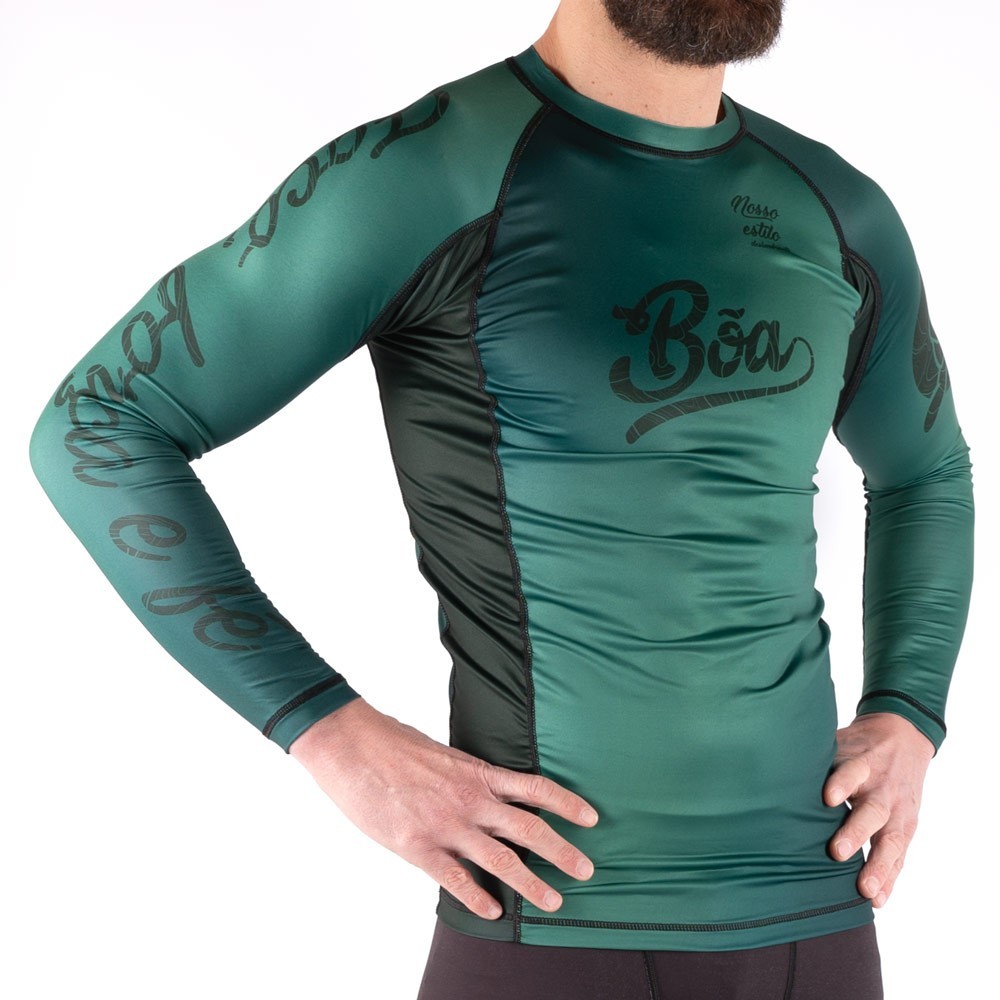 t-shirt-grappling-boa-manches-longue-no-gi-deslumbrante-vert