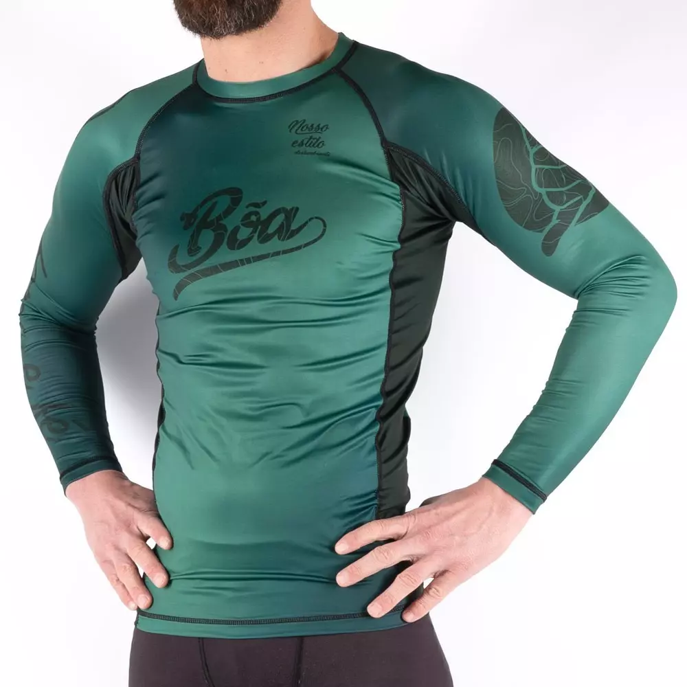 t-shirt-grappling-boa-manche-longues-no-gi-deslumbrante-vert