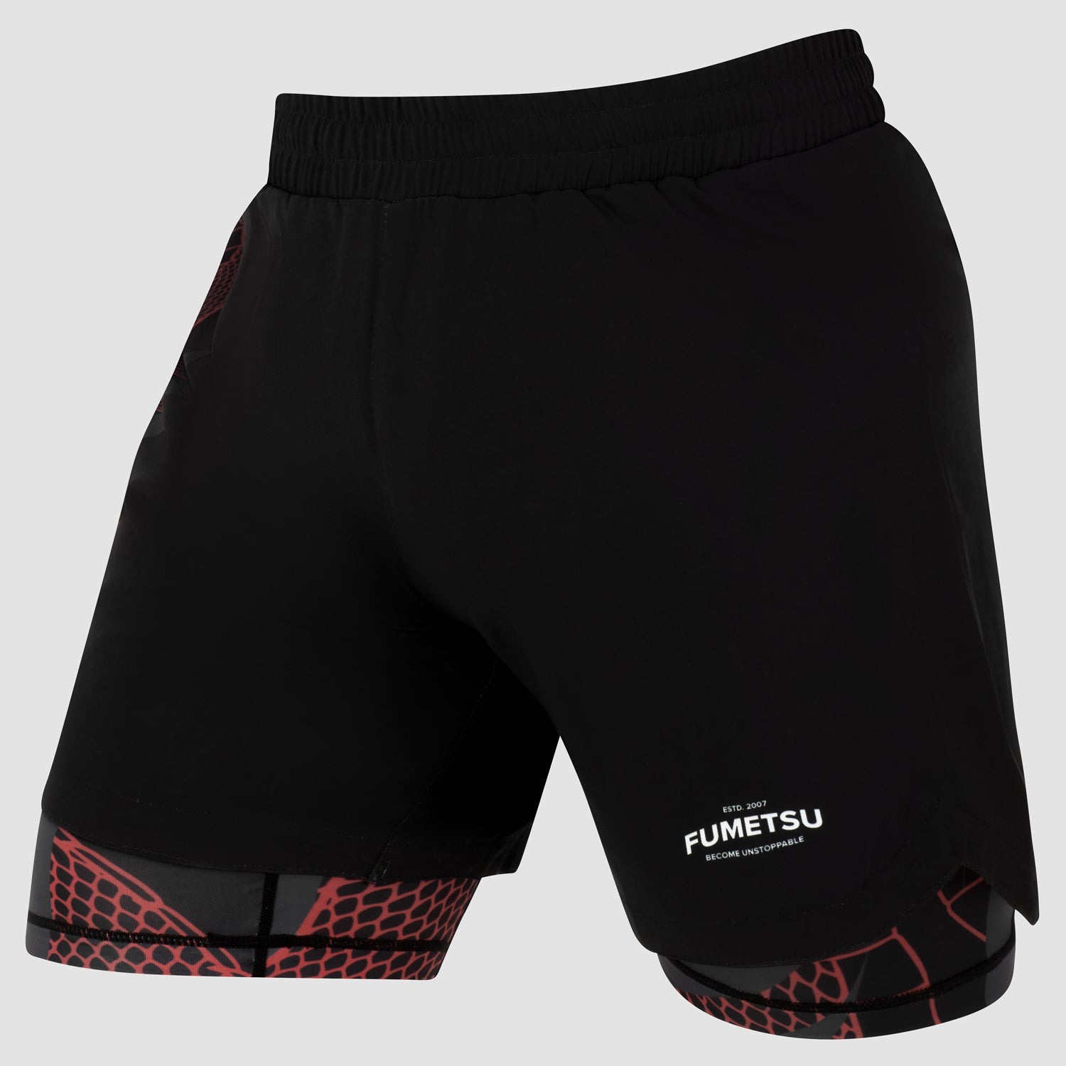 fightshort-de-mma-fumetsu-anaconda-noir-rouge
