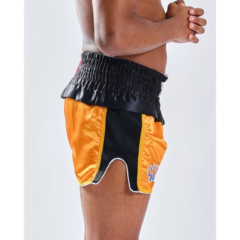short-de-boxe-thai-elion-noir-orange