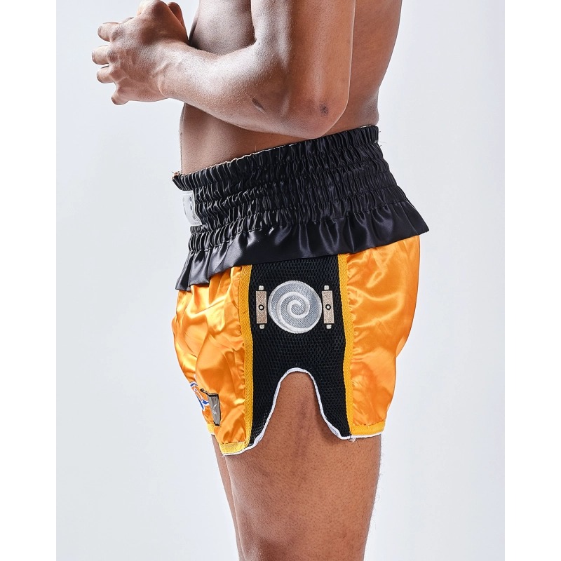 short-de-boxe-thai-naruto-elion-noir-orange