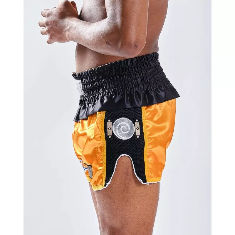 short-de-boxe-thai-naruto-elion-noir-orange