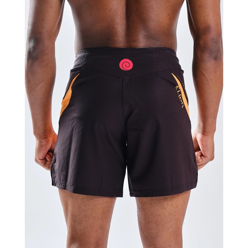 short-combat-elion-noir-orange