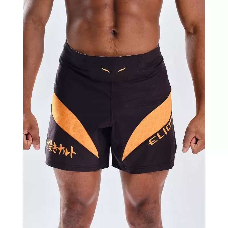 fightshort-elion-noir-orange
