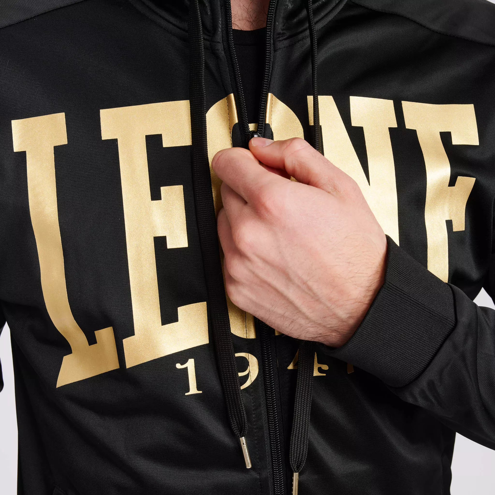 sweat-zipé-leone-noir-or